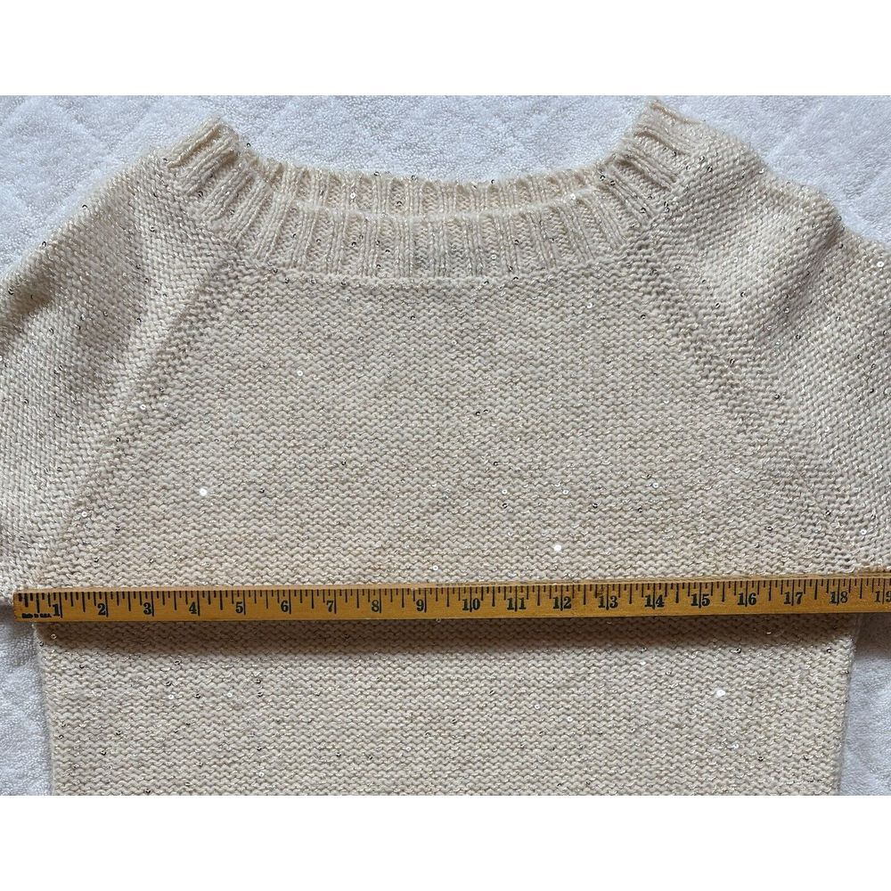 Talbots Wool Blend Sequin Sweater Cozy Women's La… - image 5